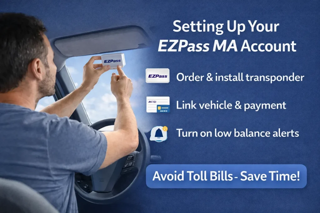 EZPass MA and Pay By Plate MA: A Clear Guide for Massachusetts Tolls 5 Setting up Your EZPASS MA Account